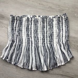 tillys smocked ruffle tube top